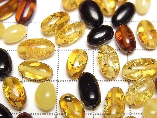 [Video] Baltic Amber Rice Nugget [Drilled Hole] 10pcs