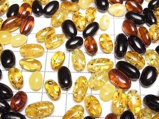 [Video] Baltic Amber Rice Nugget [Drilled Hole] 10pcs