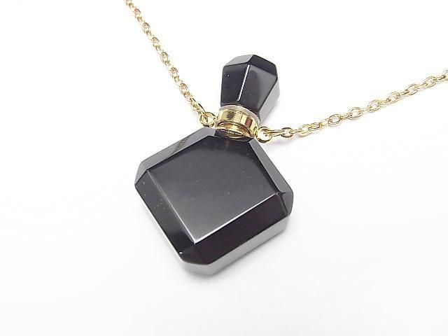 [Video] Onyx Bottle Necklace Diamond 36x24mm 1strand beads (approx. 23inch/58cm)