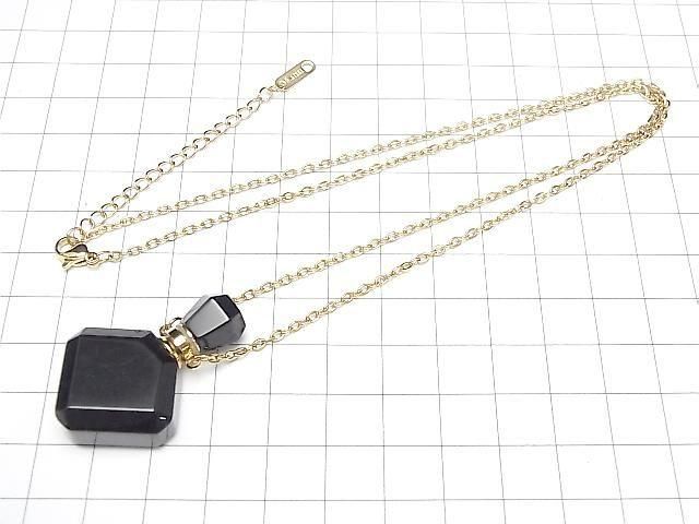 [Video] Onyx Bottle Necklace Diamond 36x24mm 1strand beads (approx. 23inch/58cm)