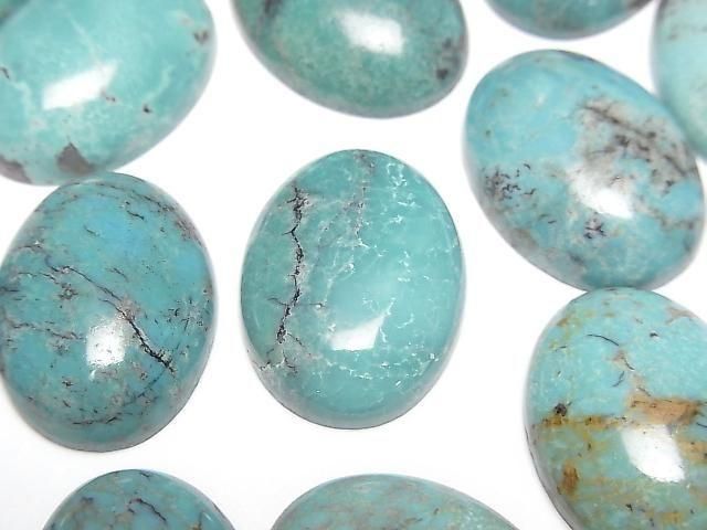 [Video] Turquoise AA++ Oval Cabochon 20x15mm [Blue] 1pc