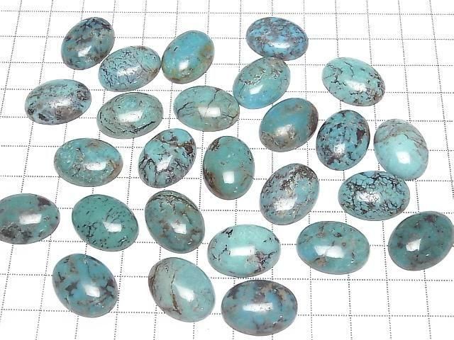 [Video] Turquoise AA++ Oval Cabochon 20x15mm [Blue] Patterned 1pc