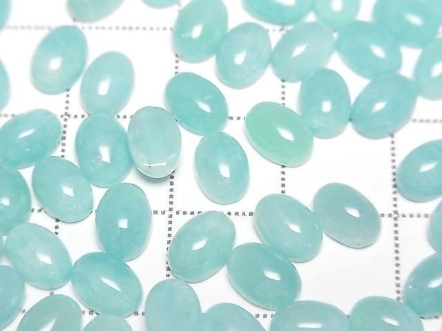 Amazonite AAA Oval Cabochon 7x5mm 5pcs