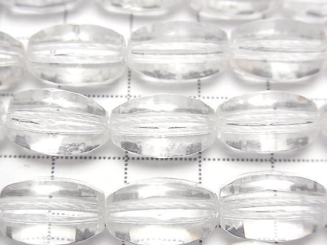 [Video] Crystal AAA- 6 Faceted Rice Beads 14x10mm half or 1 strand (approx. 15inch/36cm)