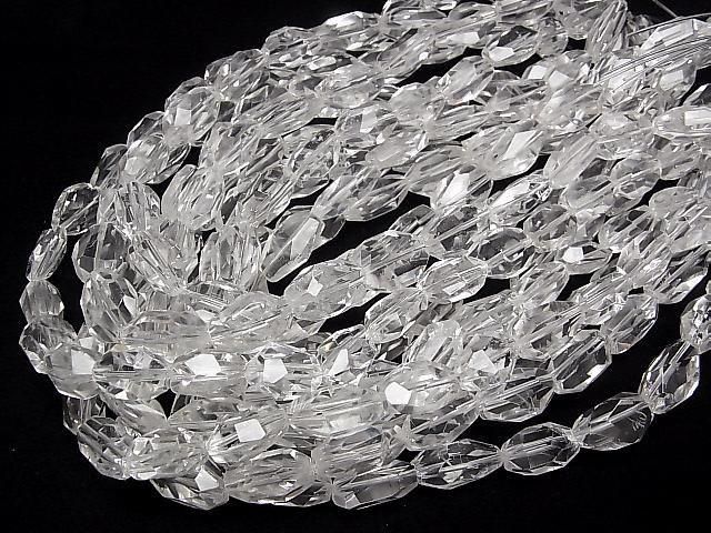 Crystal AAA- Faceted Nugget (half or 1 strand beads) (approx. 15 inches/37 cm)