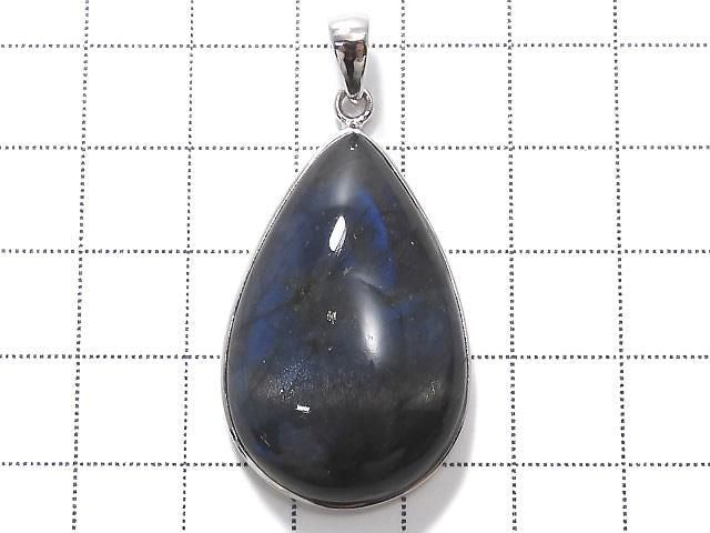 Blue Labradorite AAA Pendant Silver 925 No. 90 [One of a kind]