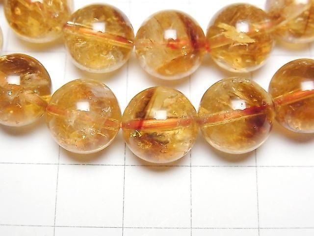 [Video] Brandy Phantom Citrine AAA Round 11.5mm Bracelet