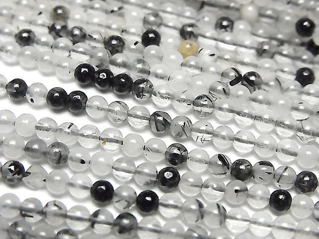 [Video] Tourmaline Quartz AA++ Round 3mm 1strand beads (approx. 15 inches/38 cm)