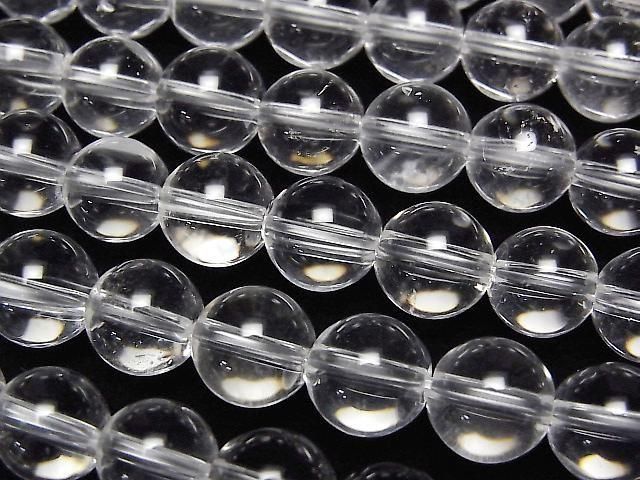 [Video] Crystal Quartz AAA- Round 8mm half or 1strand beads (approx. 15 inches/36 cm)
