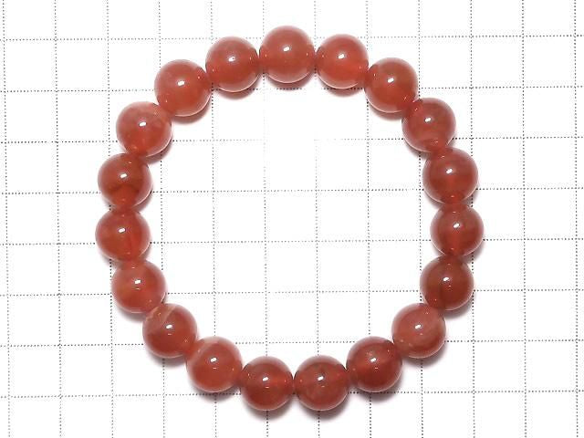Peruvian Rhodochrosite AAA Round 10.5mm 1strand beads (Bracelet) NO.2 [One of a kind]