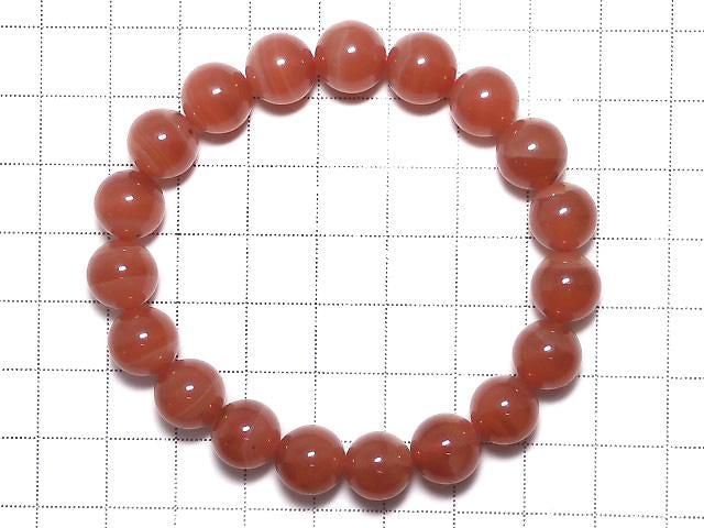 Peruvian Rhodochrosite AAA Round 10mm 1strand beads (Bracelet) NO.3 [One of a kind]