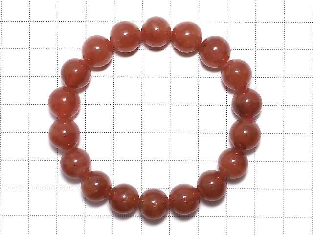 Peruvian Rhodochrosite AAA Round 11mm 1strand beads (Bracelet) NO.4 [One of a kind]