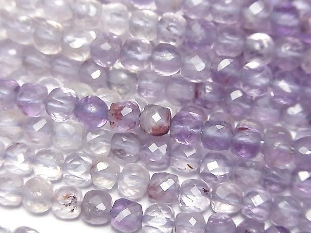 Garden Amethyst AAA- Cube Shape 4x4mm 1strand beads (approx. 15inch/37cm) High Quality!