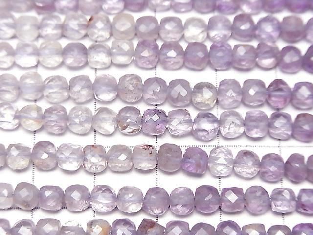 Garden Amethyst AAA- Cube Shape 4x4mm 1strand beads (approx. 15inch/37cm) High Quality!