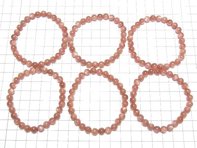 Sunstone AAA- Round 6.5mm 1strand beads (Bracelet)