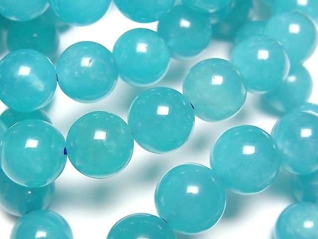 Uighur Amazonite Silica AA++ Round 10mm 1strand beads (Bracelet)