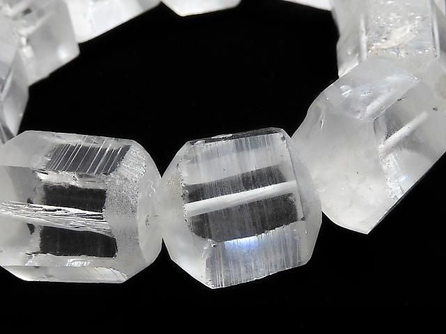 Lemurian Seed Crystal Faceted Nugget 1strand beads (Bracelet) NO.110 [One of a kind]