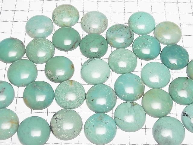 Turquoise AA++ Round Cabochon 20x20mm [Green] 1pc