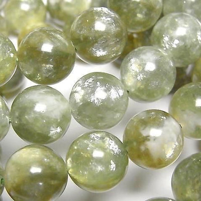 Grüner Lepidolith Rund 12mm 1Strang Perlen (Armband)