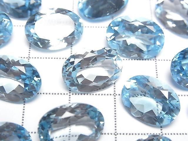 High Quality Sky Blue Topaz AAA Loose Stone Oval Faceted 14x10mm 1pc