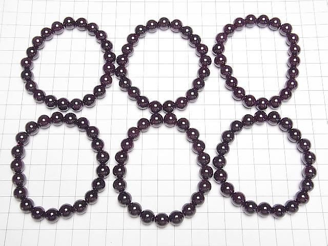 Garnet AA+ Round 8.5mm 1strand beads (Bracelet)