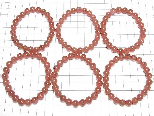 High-quality Peruvian Rhodochrosite AAA- Round 8mm 1strand beads (Bracelet)