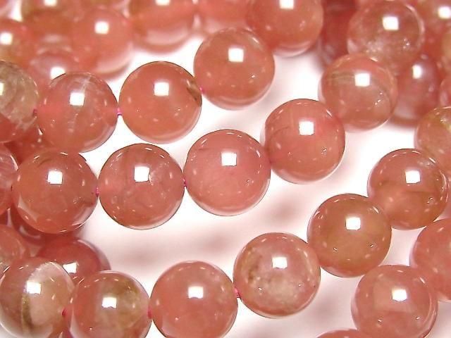 High-quality Peruvian Rhodochrosite AAA- Round 9mm 1strand beads (Bracelet)