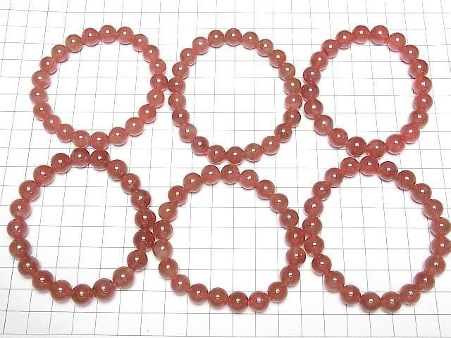 High-quality Peruvian Rhodochrosite AAA- Round 9mm 1strand beads (Bracelet)