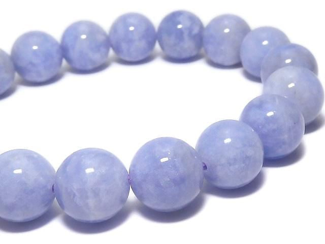 Afghanistan Hackmanite Round 11mm 1strand beads (Bracelet) NO.127 [One of a kind]