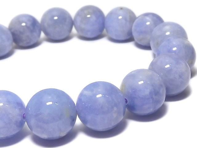 Afghanistan Hackmanite Round 11.5mm 1strand beads (Bracelet) NO.128 [One of a kind]