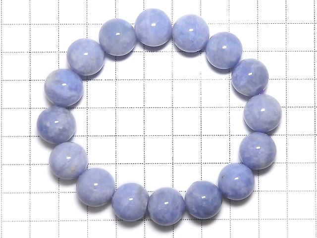 Afghanistan Hackmanite Round 13mm 1strand beads (Bracelet) NO.129 [One of a kind]