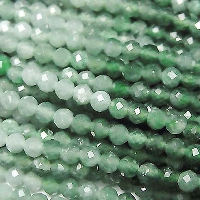 Guatemalan Jadeite AA++ Faceted Round 3mm 1strand beads (approx. 15 inches/37 cm) High Quality!