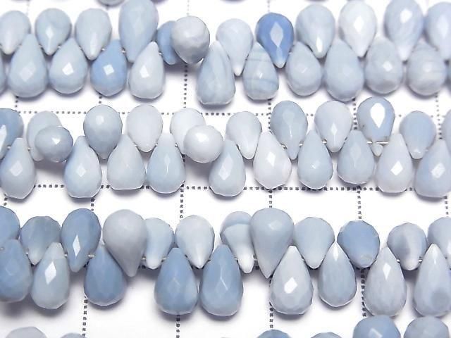 Blue Opal AA++ Drop Faceted Briolette [Size S] half or 1strand beads (approx. 6 inches/16 cm)