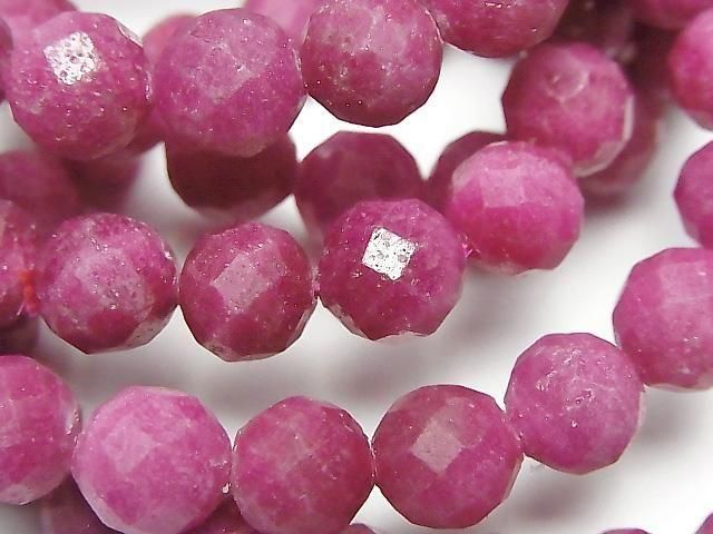 Ruby AA++ Faceted Round 9mm 1strand beads (Bracelet) High Quality!