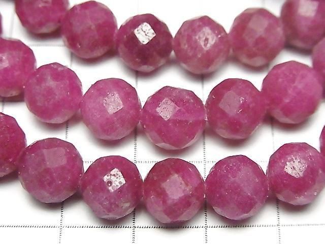 Ruby AA++ Faceted Round 9mm 1strand beads (Bracelet) High Quality!