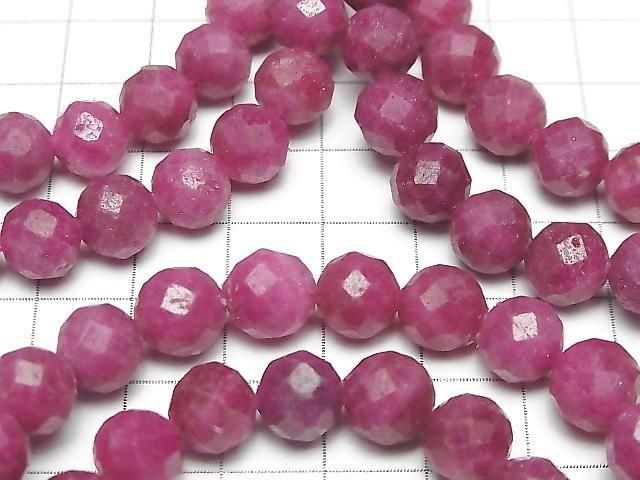 Ruby AA++ Faceted Round 9mm 1strand beads (Bracelet) High Quality!
