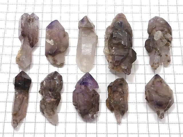 Elestial Quartz Raw Stones 10pcs Set NO.216 [One of a kind]