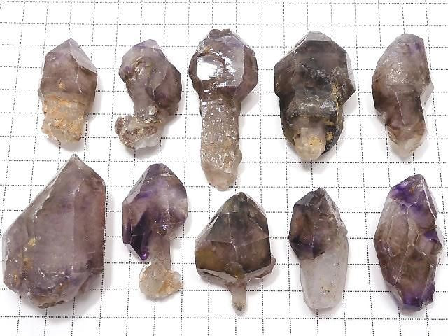 Elestial Quartz Raw Stones 10pcs Set No. 217 [One of a kind]