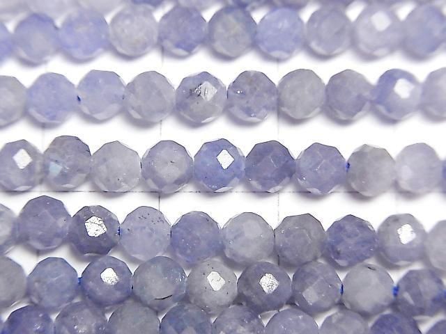 Tanzanite AA+ Faceted Round 4.5mm half or 1strand beads (aprx.15inch/36cm)High Quality!