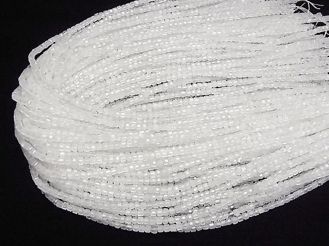 Royal Blue Moonstone AA++ Cube Shape 3x3x3mm 1strand beads (approx. 15inch/37cm) High Quality!