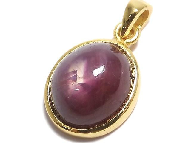 High Quality Star Ruby AAA Pendant 18KGP NO.59 [One of a kind]