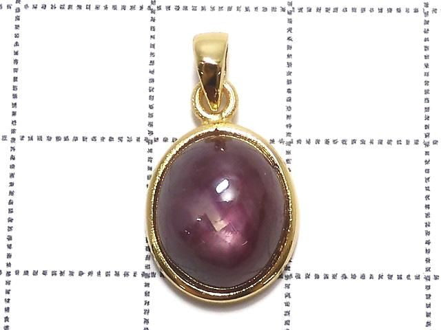 High Quality Star Ruby AAA Pendant 18KGP NO.59 [One of a kind]
