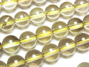 [Video]Lemon x Smoky Quartz AAA Round 8mm 1strand beads (aprx.15inch/38cm)