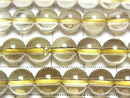 [Video]Lemon x Smoky Quartz AAA Round 8mm 1strand beads (aprx.15inch/38cm)
