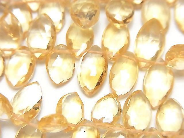 High Quality Citrine AAA Marquise Faceted Briolette half or 1strand beads (aprx.7inch/18cm)