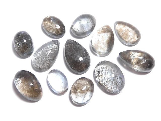 High Quality Aquamarine AAA- Cabochon Moss 12pcs Set NO.2 [One of a kind]