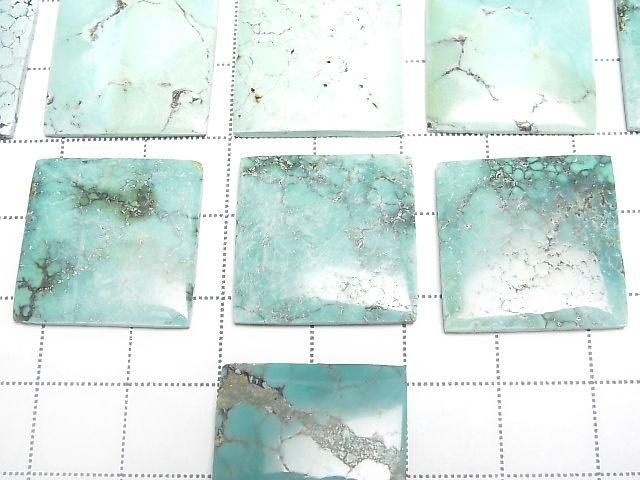Turquoise AA++ Square Cabochon 20x20mm [Blue-Green] 1pc