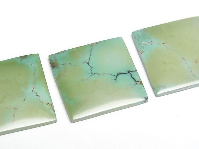 Turquoise AA++ Square Cabochon 20x20mm [Green] 1pc