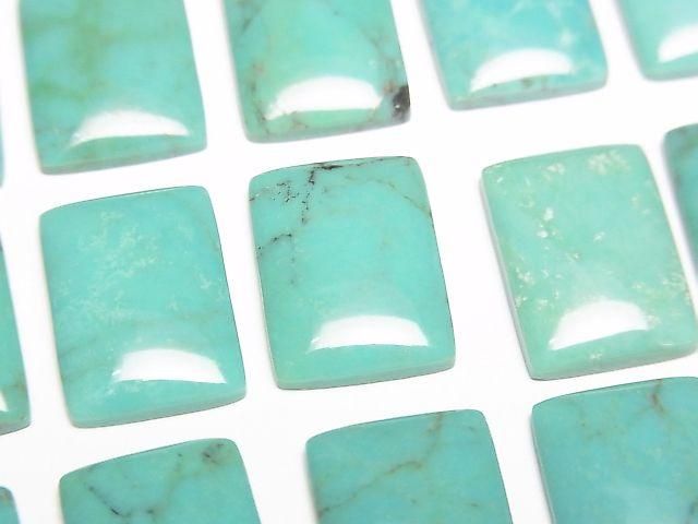Turquoise AA++ Rectangle Cabochon 14x10mm [Blue-Green] 1pc