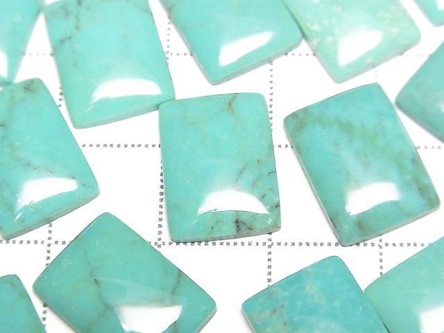 Turquoise AA++ Rectangle Cabochon 14x10mm [Blue-Green] 1pc